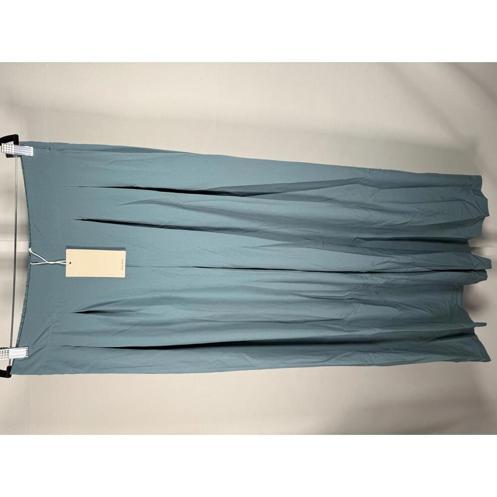 NWT Halara Breezeful High Waist Shirred Flowy Palazzo Casual Pants Stone Blue, M - Picture 2 of 13